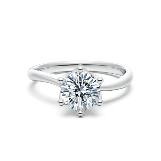 Classic Tapered Solitaire Engagement Ring